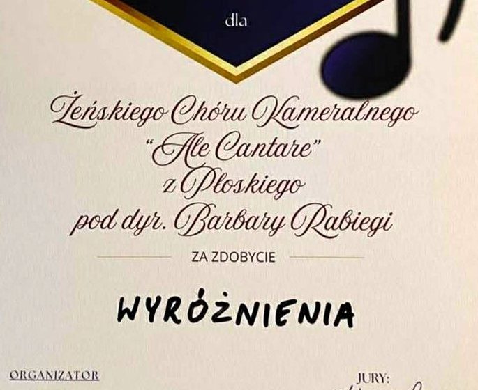  „Ale Cantare” wyróżnione w Radymnie 21.03.2026 r.