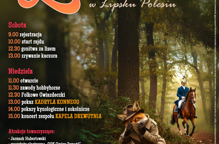 Zapraszamy na „Hubertusa” w Lipsku Polesiu! 4-5.10.2025 r.